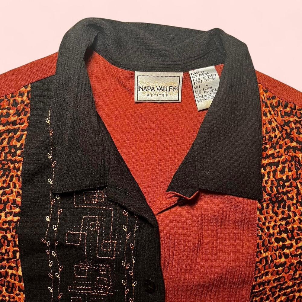 Vintage Orange And Black Patchwork - image 2